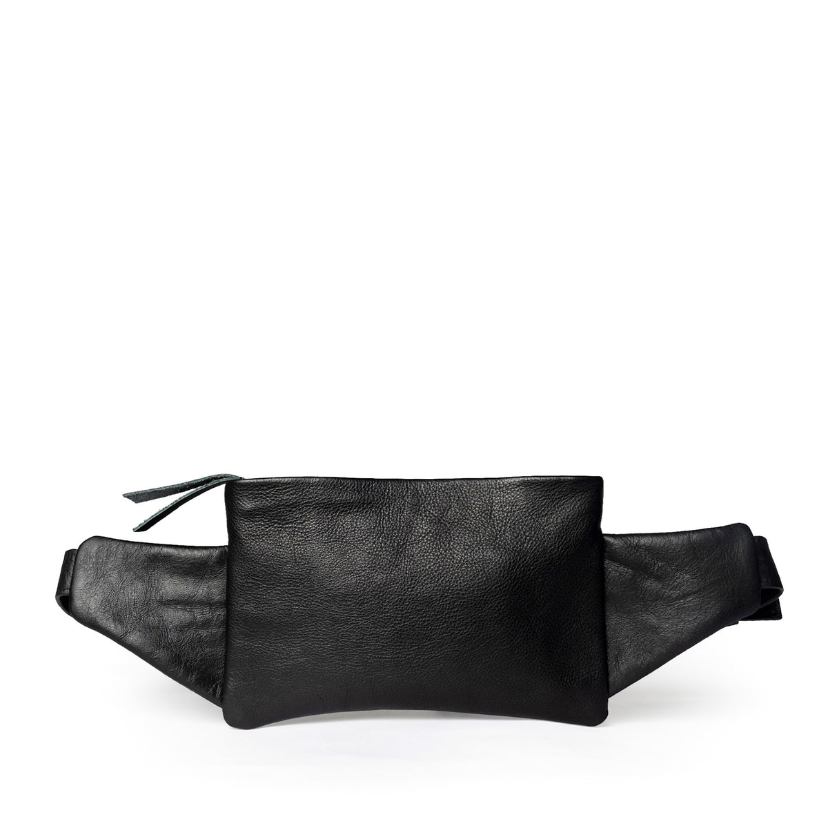 Black Leather Crossbody Belt Bag – Kila Siku
