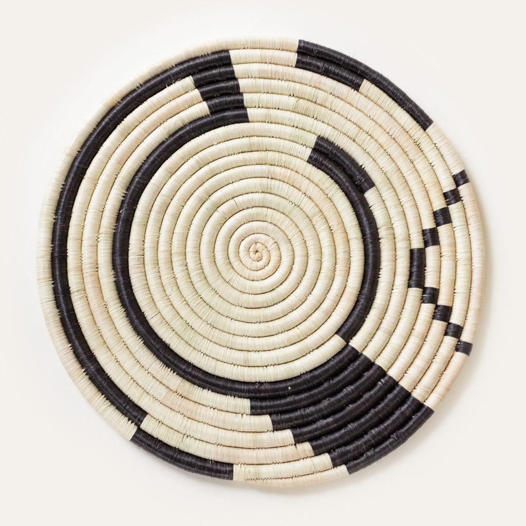Geo Natural and Black Placemat - Kila Siku